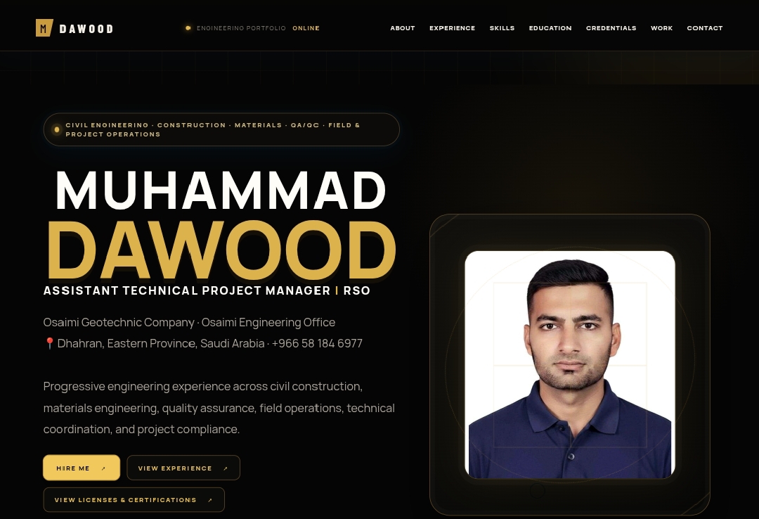 Work Experience/Qualification CV